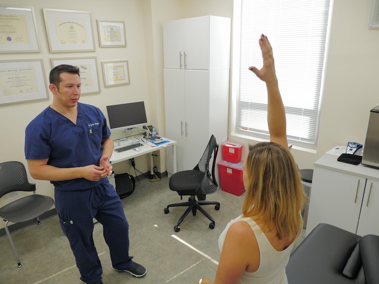 Patient Testing Range of Motion with Yasha Magyar, DO